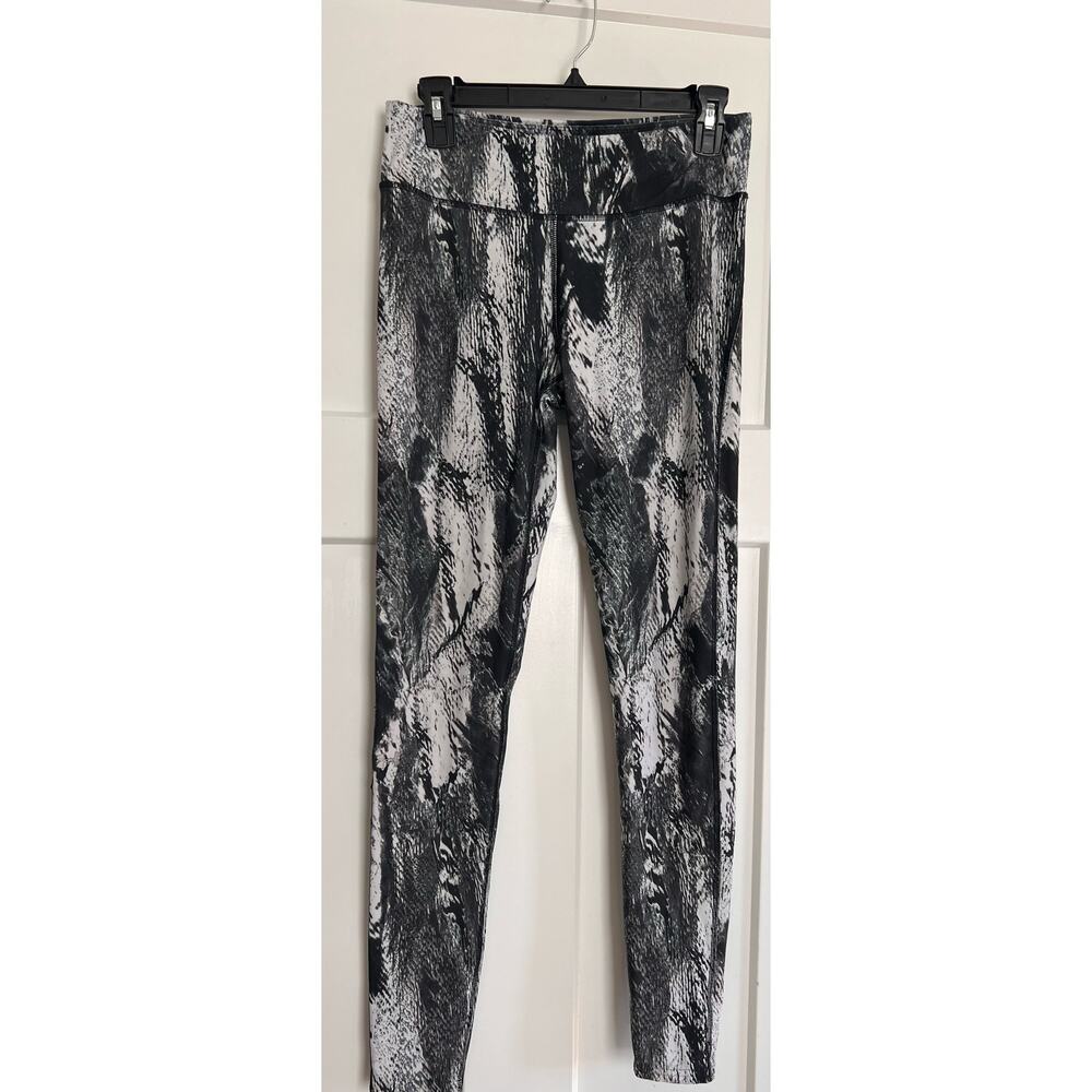 Under Armour Heatgear Compression Leggings Medium Black Gray Womens